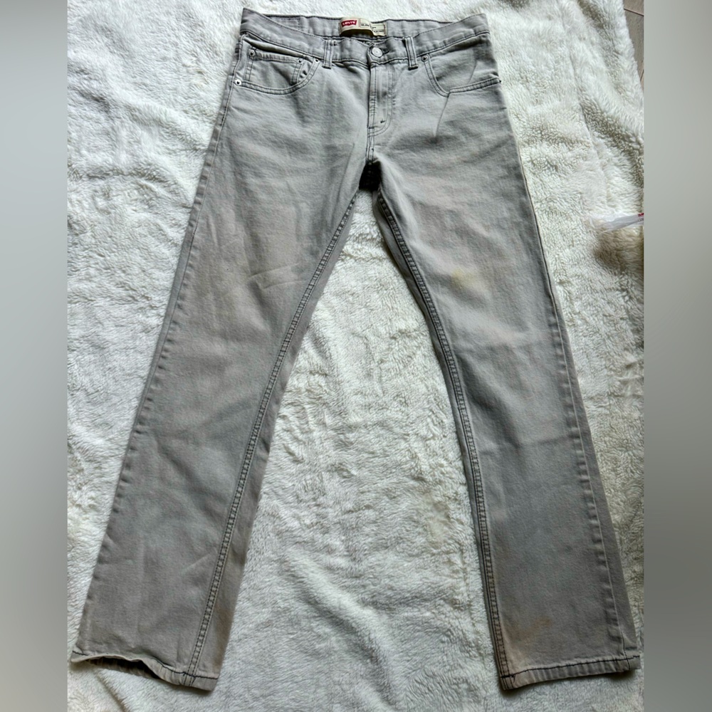 Levi 513 gray jeans